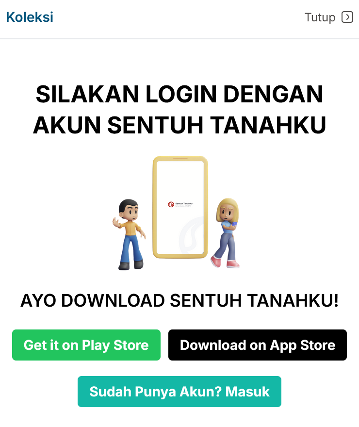 Gambar fitur koleksi peta aplikasi BHUMI ATR/BPN