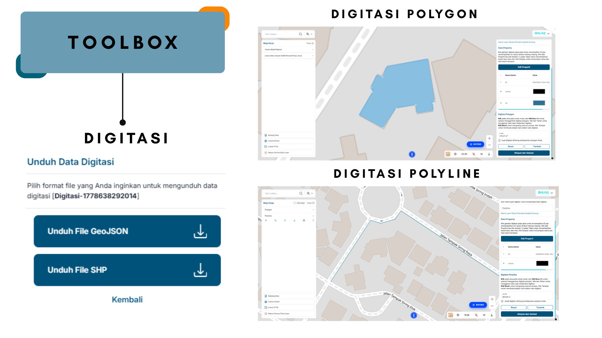 Gambar fitur teknologiplikasi BHUMI ATR/BPN