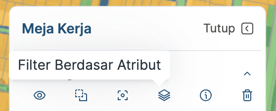 Gambar filter berdasarkan atribut peta aplikasi BHUMI ATR/BPN