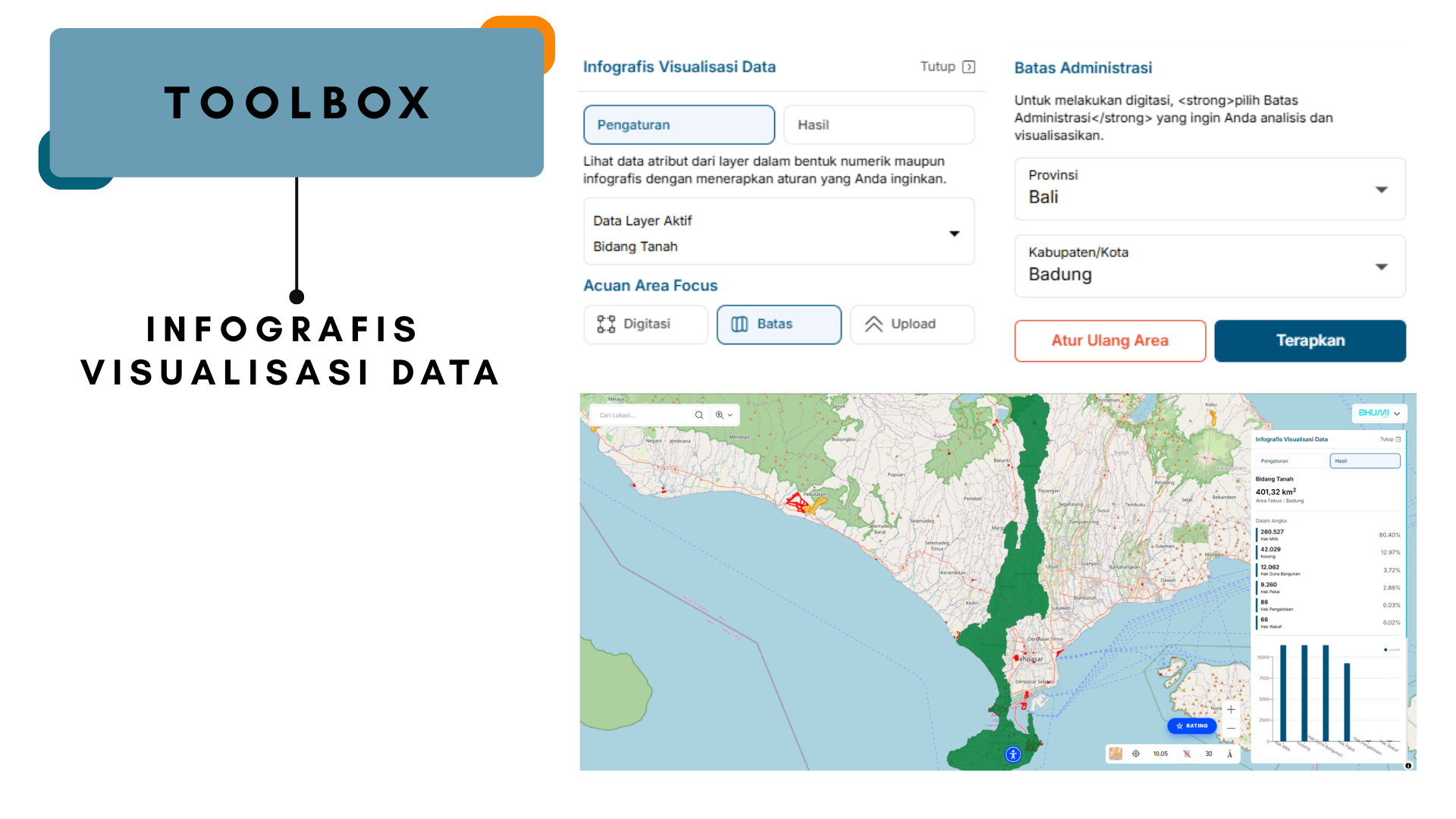 Gambar fitur Routing aplikasi BHUMI ATR/BPN