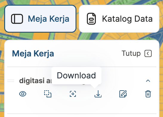 Gambar fitur download digitasi peta aplikasi BHUMI ATR/BPN